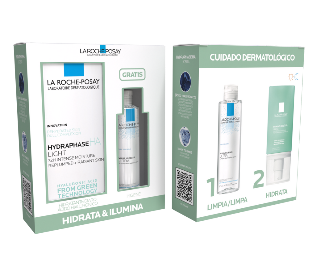 La Roche Posay Pack Hydraphase HA Ligeira 50ml + Água Micelar Ultra Pele Sensível 50ml