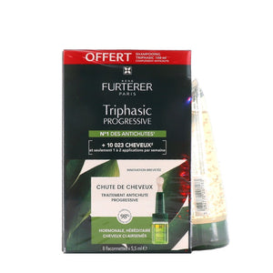 René Furterer Pack Triphasic Progressive 8x5,5ml + Champô 100ml