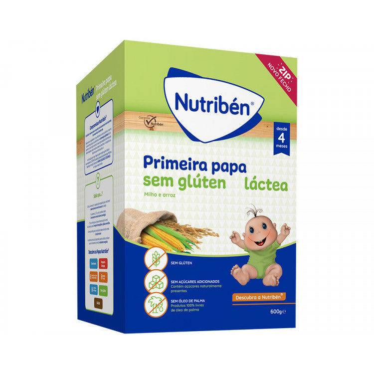 Nutribén Primeira Papa Láctea Sem Glúten 600g