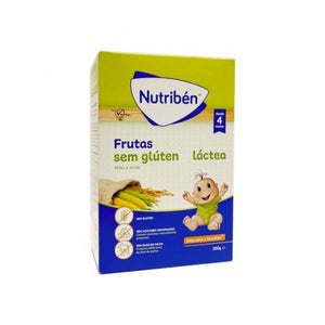 Nutribén Papa Frutas sem Glúten Láctea 4M+ 250g