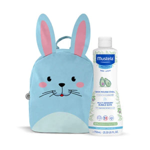 Mustela Espuma de Banho Multissensorial Bebé 750ml + OFERTA Mochila Coelho