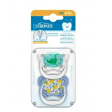 Dr Browns Prevent Chupeta Borboleta 6-18M Azul X2