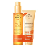 Nuxe Sun Óleo Bronzeador SPF50 150ml + Leite Refrescante Pós-sol 100ml