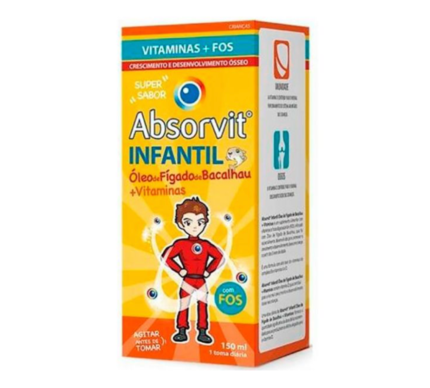 Absorvit Infantil Óleo de Fígado de Bacalhau + Vitamina 150ml
