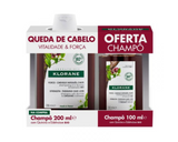 Klorane Capilar Champô Quinina e Edelvaisse BIO 200ml + 100ml