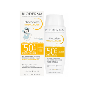 Bioderma Photoderm Mineral Fluido Bebés +6M e Grávidas FPS50+ 75g