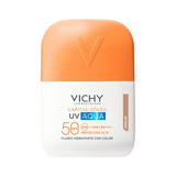 Vichy Capital Soleil UV Aqua Fluido Hidratante Com Cor Médio SPF50 50ml