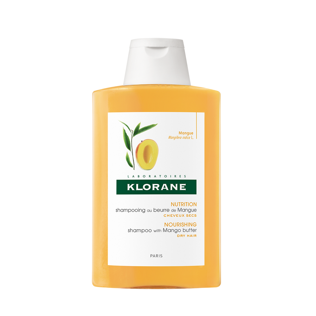 Klorane Capilar Champô Manteiga de Manga para cabelos secos, nutre e envolve o cabelo sem o deixar pesado protegendo a fibra capilar. Assim fica novamente suave, macio e brilhante