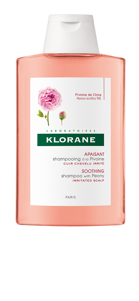 Klorane Capilar Champô Peónia para cabelos com couro cabeludo sensível e irritado, cria uma limpeza com suavidade. O seu perfume tem propriedades relaxantes e acalmam a sensação de irritação (prurido)