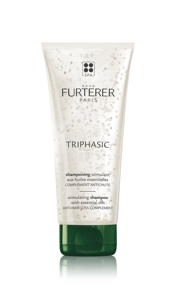 René Furterer Champô Triphasic Estimulante para queda de cabelo.
 Embalagem de 250ml
