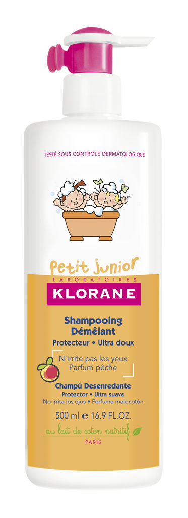 KLORANE PETIT JUNIOR CHAMPÔ DESEMBARAÇADOR PÊSSEGO