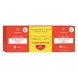 René Furterer Vitalfan Vitalidade para queda de cabelo.
 Embalagem de 90 capsulas (30 cap. x 3)