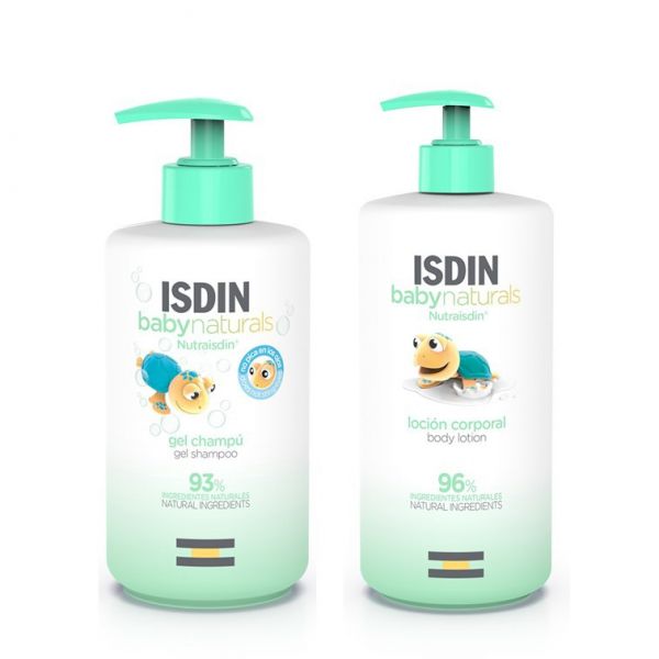 Isdin BabyNaturals Loção Corporal 750ml + Gel-Champô 750ml