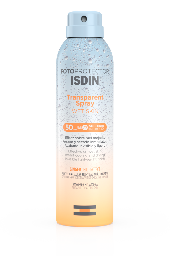 ISDIN Fotoprotetor Transparent Spray Wet Skin SPF50 250ml
