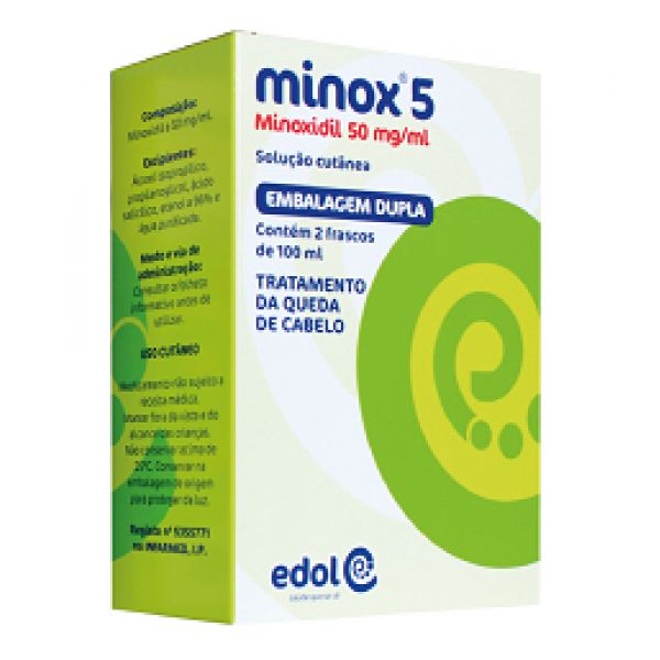 Minox 5 Anti Queda Loção 2x100ml